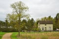 A small wooden cottage in Old Wisconsin World. Royalty Free Stock Photo